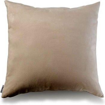Belssia Beauty Natural Cojín, Algodón y Lana, Beige, 55x5x55 cm