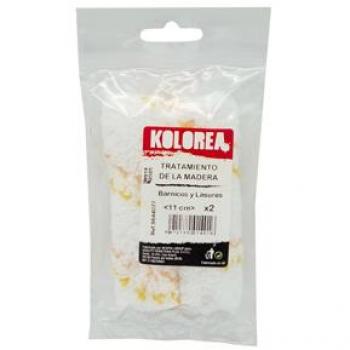 Mini rodillo recambio microfibra tratamiento madera 11 cm x Ø16 mm 2 uds