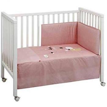 B.e 44005 Jgo 2 Pcs.Colcha I-V. Cuna 60 Be Moon Rosa 60x120 cm