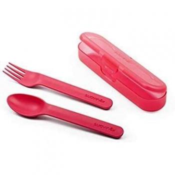 Suavinex Set Niña Cubiertos Con Estuche +12 meses, 1Ud