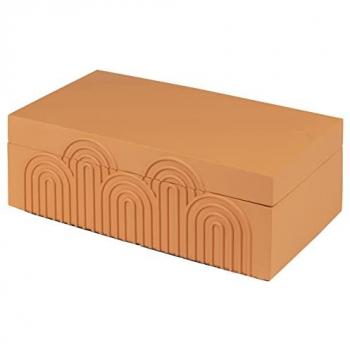 Caja de Almacenaje Elegante y Sofisticada de Resina 28x15x10 Cm