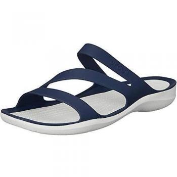 Crocs Women's Swiftwater Sandals - Navy Blue, Size 9