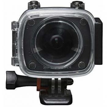 Denver ACV-8305W. Cámara de acción HD de 360 ° Real de 2 Lentes. Wi-Fi. Software Especial para convertir Videos de 360 ° a Youtube y para Gafas VR. Sensor CMOS de 2 x 4MP, Negro