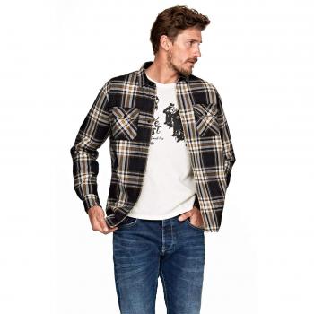 Norton Chaqueta Sobrecamisa Cuadros Negros M