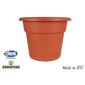 Maceta con Plato Resistente Marrón 22cm Greentime