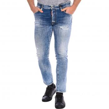 Dsquared2 Men's Long Pants S71LB1255-S30664 - Blue - Size 48