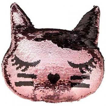 MONTEMAGGI - Cojín mágico con diseño de gato, 23 x 7 x 40 cm
