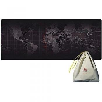 XXL profesional eu.insmax grande alfombrilla para ratón y alfombrilla de ratón de juegos de ordenador, color 80x30 Map