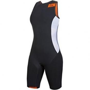 Spiuk Sprint - Tritraje para Mujer, Color Negro/Naranja, Talla S