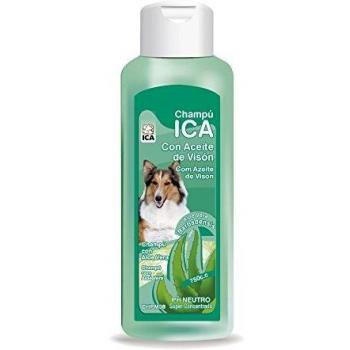 ICA CHPM38 Champú de Aceite Visón con Aloe Vera para Perros