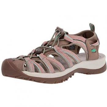 Keen Whisper Women's Lightweight Washable Summer Sandals - Taupe Coral, Size 39 EU
