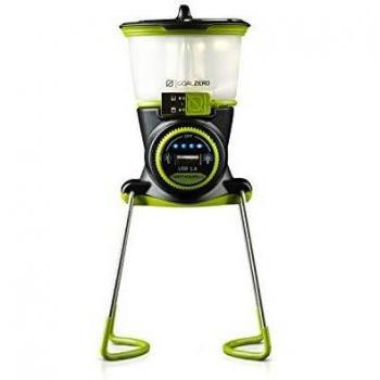 Goal Zero Lighthouse Mini Core Rechargeable LED Lantern with USB Power Hub, 210 Lumens, Lightweight (227g), Black/Yellow