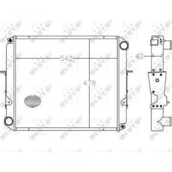 Radiador de refrigeración del motor NRF 50198