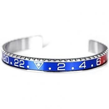 Pulsera Hombre Oyster (18 cm), Color Azul Marino/Rojo (Referencia: S0324297)