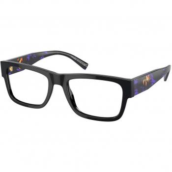 Prada PR 15YV 19S1O1 Men's Eyeglasses Black Size 52 (Frame Only) - Blue Light Block Available