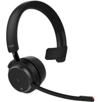 Auriculares Snom A350M Inalámbricos Mono Bluetooth con Cancelación de Ruido, Diadema, USB-C, Negros