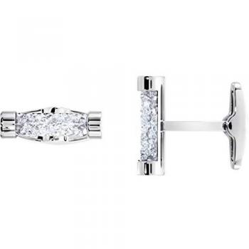 Swarovski gemelos cristales dorados crystaldust, blanco, Acero inoxidable