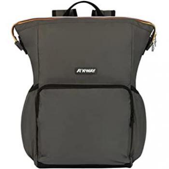 Mochila K-Way Maizy Unisex en Nylon Ripstop Verde Oscuro