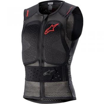 Chaleco Protector Alpinestars Nucleon Flex Pro Transparente Negro-Rojo