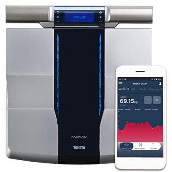 Báscula de Análisis Corporal RD-545 HR con Bluetooth y 16 Mediciones en 15 Segundos - Tecnología BIA, 8 Electrodos y 4 Perfiles de Usuario