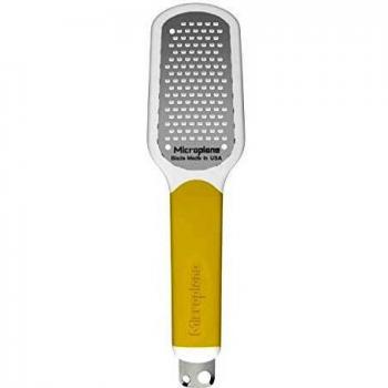 Microplane Rallador para Cítricos, Acero Inoxidable, Amarillo, 24.4x6x2.2 cm
