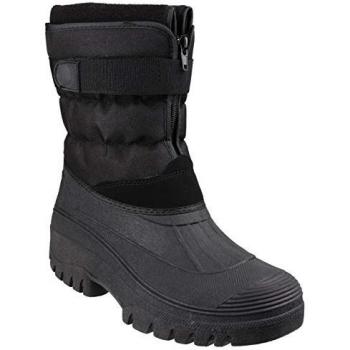 Cotswold Chase Touch Fastening and ZIP Up Winter Boot Female Black UK Size 6