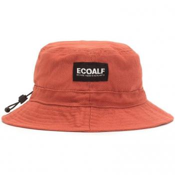 Gorro Fisher Unisex Ecoalf Sostenible con Cordón Ajustable Algodón Orgánico Color Naranja Quemado (S/M)