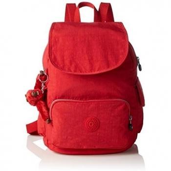 Kipling City Pack S, Bolso de Mochila para Mujer, Rojo