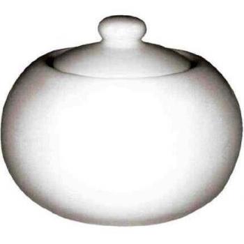 Olympia U817 Whiteware Sugar Bowl y Tapa, blanco