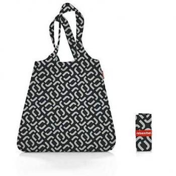 Bolsa de compra plegable Mini Maxi Negro Signature Reisenthel