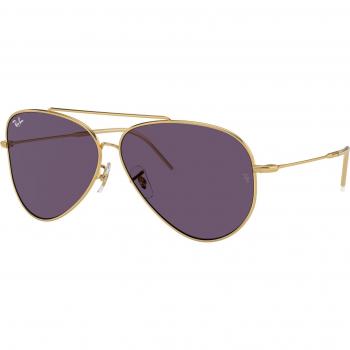 Ray-Ban RBR0101S Aviator Reverse Col. 001/1A Unisex Pilot Sunglasses Gold Size 62