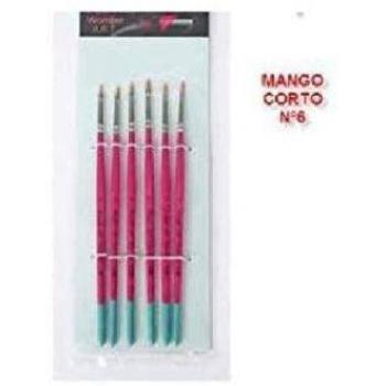 Conjunto de 6 pinceles para bellas artes Pryse, ideal para artistas y aficionados