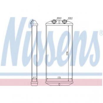 Intercambiador de calor NISSENS 71158 para calefacción interior