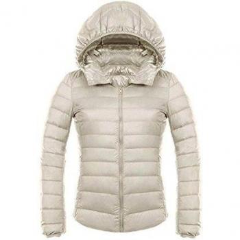 WJP mujeres ultra ligero de la chaqueta poco voluminoso abajo Outwear amortiguar por la chaqueta W-2513