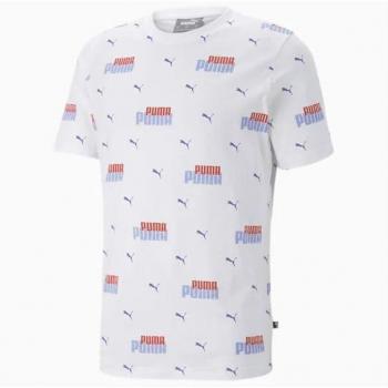 Camiseta de Manga Corta Hombre Puma Ess+ Logo Power Blanco