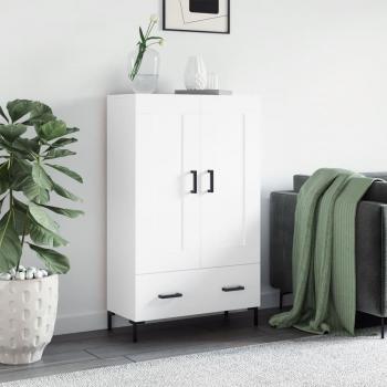 Armario aparador alto blanco 69,5x31x115 cm madera multicapa de ingeniería