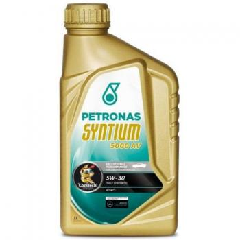 Aceite de motor sintético PETRONAS Syntium 5000 AV 5W-30 para VW, AUDI y MERCEDES-BENZ - Capacidad: 1L