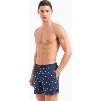 Emporio Armani - Bañador bermuda multilogo