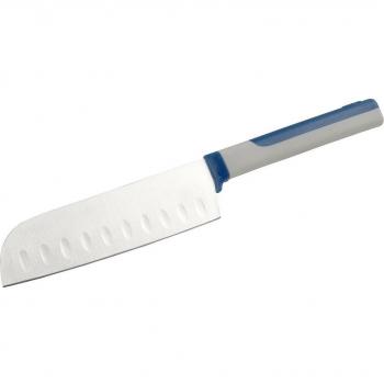 Cuchillo Santoku Tasty de 13cm con Hoja de Acero Inoxidable y Mango de PP en Gris Multicolor