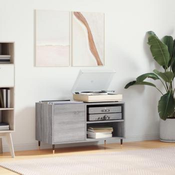 vidaXL Record Cabinet Grey Sonoma 85x38x48 cm Engineered Wood