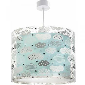 Dalber Lámpara Infantil De Techo Clouds Nubes, Verde, 40 x 25 cm, Ø33 cm