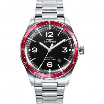 Reloj Sandoz Vitesse 81501-54 Hombre Acero Rojo