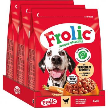 Frolic Complete con ave, aves, legumbres y arroz - 7,8 kg (3 x 2,6 kg)
