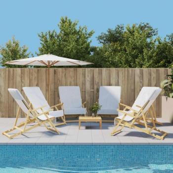 Toallas de Playa 6 uds Tela Blanco 400 g/m² 60x135 cm Vidaxl