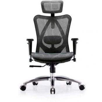 SIHOO Silla de Oficina Ergonómica, Silla de Escritorio, Respaldo Alto, Transpirable, Silla de Malla, con Reposabrazos 3D y Soporte Lumbar Ajustables
