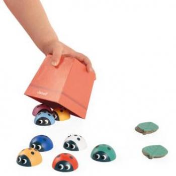 Juego Pedagógico de Memoria Secuencia de Mariquitas - Janod 05079 JU05079 JANOD, Juego de memoria para niños a partir de 2 años, incluye mariquitas como temática, fomenta la memoria y la