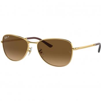 Ray-Ban RB3733 Polarized 001/M2 Men's Sunglasses Gold Size 56