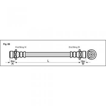 Metzger 4113506 Tubo flexible de frenos