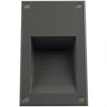 Baliza Exterior LED Empotrable 3W IP65 Gris Cooper 3000K Cálido