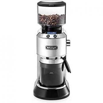 De'Longhi Dedica Molinillo de Café Eléctrico, Múltiples Ajustes de Molido, Molinillo Cónico de Acero Inoxidable, KG521.M, Metal